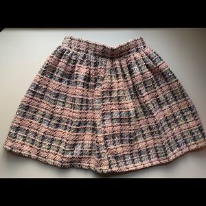 Hommage Pink Tweed Skirt